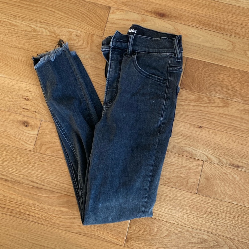 Express ankle legging super high rise jeans